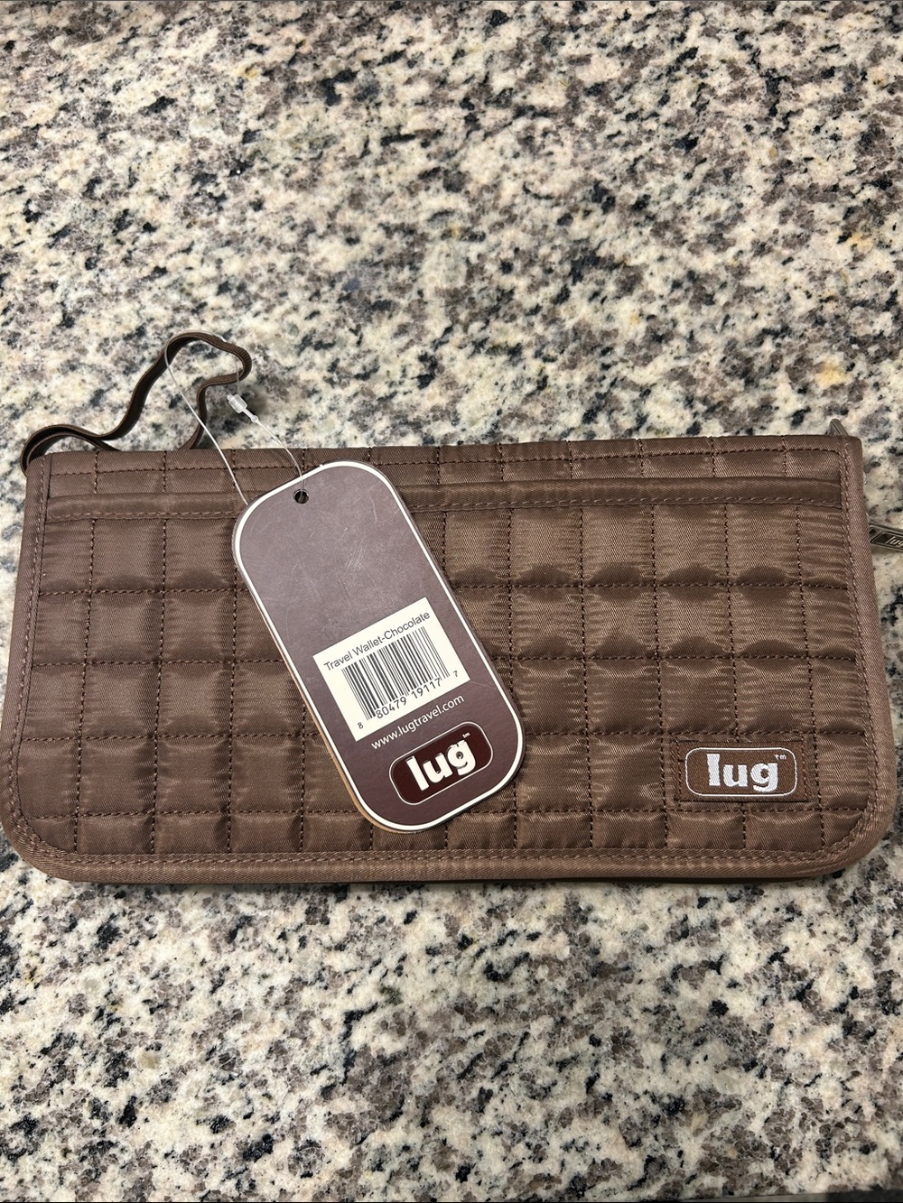 lug Quilted Travel Wallet - Brown